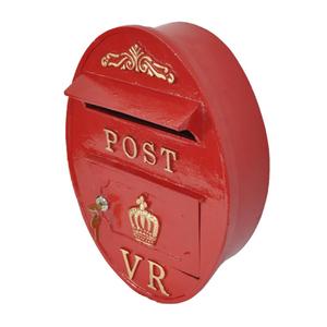 Antique Post <b>Box</b> Wall Mount Cast Iron Letter <b>Box</b> For Sale Home Decoration Items Weatherproof Rustic Mailbox For Garden - Product Image 2