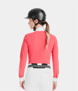 Chemise d'équitation professionnelle à manches courtes, respirante, extensible, légère pour femmes, OEM - Product Image 3