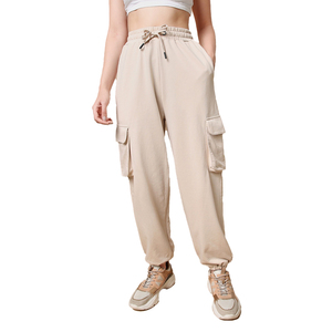 Pantalones cargo de algodón para mujer, talla grande, estilo streetwear, pantalones deportivos holgados, joggers sueltos, pantalones deportivos personalizados unisex - Product Image 1