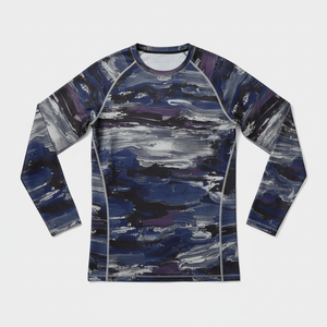 Pure Custom Long Sleeve Rash Guard <b>Men's</b> Surfing <b>Compression</b> <b>Shirts</b> Sublimated American Flag <b>Men</b> Grappling Rash Guard Sportswear - Product Image 2