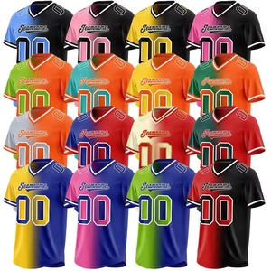 Maillots de baseball personnalisés de haute qualité à col en V, en forme d'éventail, respirants, grandes tailles, imprimés par transfert thermique, 100 % polyester - Product Image 6