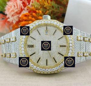 Relojes de Lujo con Diamantes Estilo Hip Hop, Movimiento Automático, VVS1, Reloj Moissanite con Incrustaciones de Diamantes para Hombre - Product Image 2