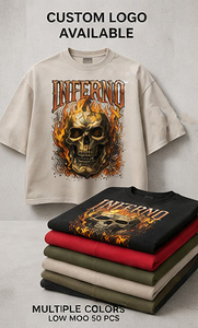 Camisetas de Franela de Alta Calidad para Hombre, Estilo Casual, con Estampado Gráfico, Oversize, Personalizadas, 100% Algodón, Impresión DTG, Manga Corta, Tejido Grueso - Product Image 3