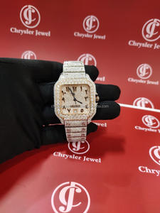 Quartz Wristwatch Iced Out Diamond Moissanite <b>Watch</b> VVS Moissanite Hip Hop Diamond Stainless Steel <b>Men</b> <b>Wrist</b> <b>Watch</b> - Product Image 6