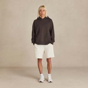 Sweat-shirt à capuche pour femme en coton, pull décontracté streetwear avec poche avant et logo, idéal pour l'automne - Product Image 4