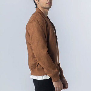 High Selling Long Sleeved Premium Quality Made <b>Men</b> Suede Leather <b>Jacket</b> Zipp Up Stylish Look Factory Selling <b>Men</b> <b>Trucker</b> <b>Jacket</b> - Product Image 3