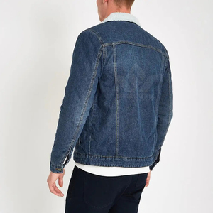 Chaqueta de pana rosa claro para hombre, estilo camionero, forro de sherpa, cierre de botones, manga larga, corte regular, cálida, informal, para invierno. - Product Image 4