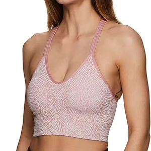 Soutien-gorge de sport pour femme de haute qualité, nouvelle collection, vêtements de sport personnalisés avec logo frontal, soutien-gorge de sport imprimé tendance - Product Image 3