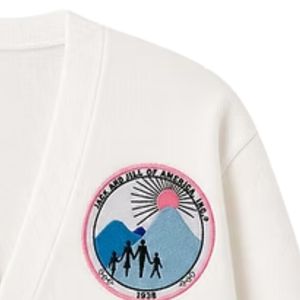 แจ็คแอนด์จิลเสื้อคาร์ดิแกนปักลายแบบกำหนดเองสำหรับผู้หญิง แขนยาว ติดกระดุมด้านหน้า เสื้อสเวตเตอร์ถักเนื้อนุ่ม สวมใส่สบาย แฟชั่นลำลอง - Product Image 3