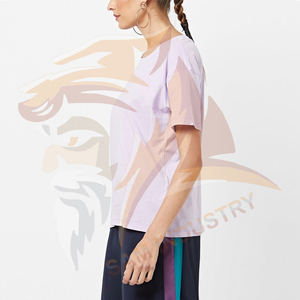Camisetas Deportivas Casuales para Mujer, de Color Sólido, Transpirables y Ligeras, Camisetas de Alta Calidad con Logotipo Personalizado Estampado - Product Image 3