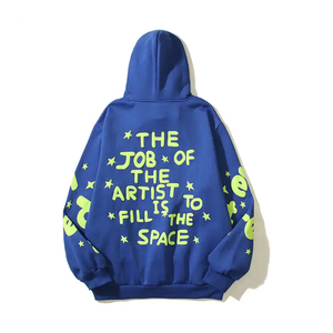 Custom Made Men Puff Print Hoodies hot sale Casual Wear Anti Wrinkle Breathable Comfortable Men Puff Print Hoodies For Adults - Product Image 3