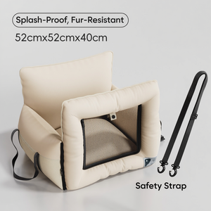 Bolsa de Transporte 2 en 1 para Perros, Cama Elevadora Portátil para Mascotas con Correa de Seguridad y Cojín Lavable para Perros Pequeños, Gatos y Cachorros - Product Image 6