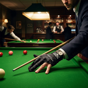 Gants de billard confortables à trois doigts, légers et élastiques, conçus pour une performance fluide et un jeu prolongé - Product Image 4