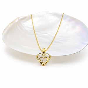 Anillo de Plata de Ley 925 de la Mejor Calidad con Moissanita en Forma de Corazón, Chapado en Oro, Clásico, Certificado por Terceros, Regalo de Boda - Product Image 1