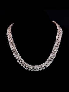 Cadena de eslabones cubanos de plata de ley 925 para hombre, estilo hip hop, con corazón de moissanita completa, chapada en oro de 10K, de lujo - Product Image 1