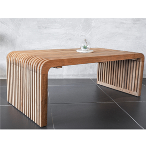 <b>table</b> basse teck restaurant hôtel villa resort café contract hôtellerie mobilier commercial - Product Image 3