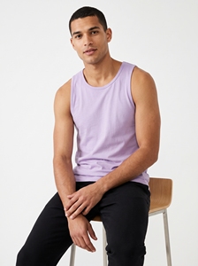 Camiseta sin Mangas Dumela para Hombre, Color Lavanda, Cuello Redondo, Tejida, Estilo Casual - Product Image 6