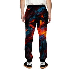 Men's Sublimation Printed Sweatpants <b>Elastic</b> <b>Waist</b> Drawstring Casual Joggers Breathable Polyester Fleece Autumn Wear - Product Image 2