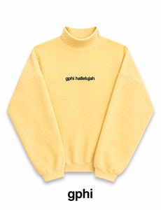 Women Oversized Knitted Full Sleeves Sorority Chapter <b>Mock</b> <b>Neck</b> High Quality Breathable Pullover Relaxed Fit Casual <b>Top</b> - Product Image 1