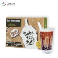 Nouveau produit taïwanais DIY : Boîte cadeau de thé au lait aux perles de tapioca, thé au lait au taro et pina colada (4 portions)