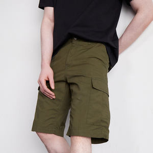 กางเกงขาสั้นคาร์โก้ผู้ชายผ้าฝ้าย 100% รุ่นใหม่ขายส่ง ผลิตตามสั่ง สำหรับกิจกรรมกลางแจ้ง ลายเรียบ เป็นมิตรกับสิ่งแวดล้อม - Product Image 2