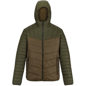 Chaqueta acolchada de invierno para hombre con forro polar grueso y capucha. - Product Image 3