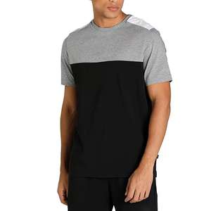Nueva Llegada, Camiseta de Verano para Hombre, Tela de Algodón, Manga Corta, Corte Ajustado, Transpirable, Informal, Camisetas Masculinas de Color Sólido, Tops Básicos - Product Image 5