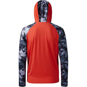 Sweat à capuche camouflage phosphorescent pour homme en mélange coton-polyester, motif luminescent, cordon de serrage, poche kangourou - Product Image 2