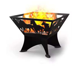 เตาไฟเหล็กหล่อกลมสำหรับกลางแจ้งเตาไฟทำจากไม้คุณภาพสูง - Product Image 5