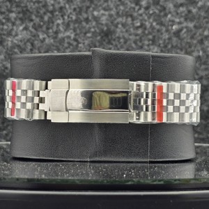 Reloj de Lujo para Mujer, Mecánico, Automático, de Acero Inoxidable, con Bisel Dorado Estriado, Esfera Verde Analógica, Correa de 16 mm y Diamantes - Product Image 4