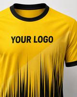 Conjunto de Camiseta de Fútbol Sublimada para Hombre, Manga Corta, Poliéster que Absorbe la Humedad, Uniforme de Fútbol con Cuello Redondo, Corte Regular