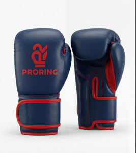 Set de Entrenamiento de Boxeo Profesional ProRing Personalizado, Guantes de Espuma Azul Oscuro - Product Image 1