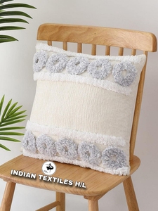 Funda de Cojín Cuadrada Estilo Nórdico Boho Étnico 2026, Técnica Tejida, Bordada, con Mechones, Vintage, Ecológica, Personalizada, OEM, Venta al Por Mayor - Product Image 1