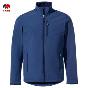 แจ็คเก็ตซอฟต์เชลล์ดีไซน์พิเศษสำหรับผู้ชาย ยี่ห้อ Ryan Pro Gear แบบซิป พร้อมโลโก้สั่งทำพิเศษ ทรงปกติ - Product Image 6