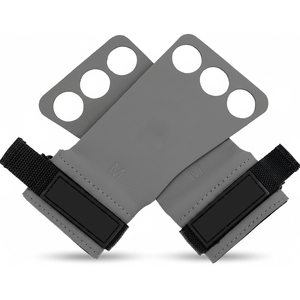Poignées de gymnastique en cuir à trois doigts, poignées d'entraînement en cuir PU à 2 trous, poignées de musculation en cuir unisexe - Product Image 1