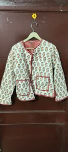 Handcrafted Unisex Cotton <b>Quilted</b> Patchwork Jacket Bohemian Reversible Kantha Kimono Coat Winter Vintage Winter <b>Floral</b> Jacket - Product Image 5