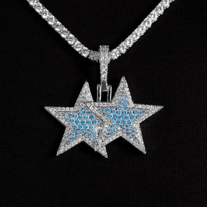 Pendentif chaîne pour homme en diamant de laboratoire de luxe, or, or rose, or blanc, argent, collection de bijoux de créateur - Product Image 2