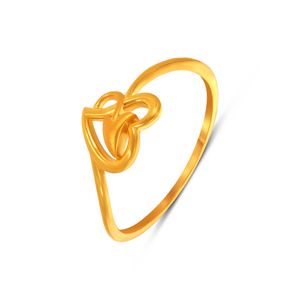 Airlight Heart Gold Ring Radiant Heart Meadow Ring Premium Filigree Gold Ring Featuring <b>Repeating</b> Heart Motifs and Shine - Product Image 1