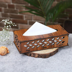 Elegant Premium Classic Eco-Friendly Mango Wood <b>Tissue</b> <b>Box</b>/<b>Holder</b> Hand Carving for Office Accessories by blossom craft india - Product Image 4