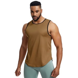 PASUXI Gilet d'été personnalisé en tricot décontracté à manches courtes pour hommes, respirant, écologique, pour le sport et l'entraînement - Product Image 3