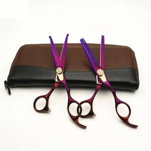 Tijeras Profesionales para Peluquería, de Acero Inoxidable, para Adelgazar el Cabello, para Diestros, Mango Largo, 28 Dientes, Cuchilla Afilada, Reutilizables - Product Image 2