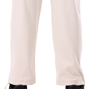 Pantalon de survêtement décontracté pour hommes, couleur unie, taille élastique, cordon de serrage, poches latérales, pantalon en coton léger, vêtements d'automne - Product Image 2