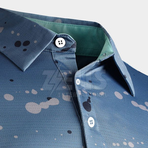 Polo à manches courtes en sublimation à faible MOQ, couleur unie, prix abordable, pour usage extérieur - Product Image 4