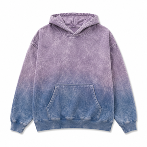 เสื้อฮู้ดโอเวอร์ไซส์แบบยูนิเซ็กซ์ ปรับแต่งได้ สีไล่ระดับ ย้อมสีแบบดิปได ผ้าฝ้ายเฟรนช์เทอร์รี่ สวมใส่สบายๆ ในฤดูใบไม้ร่วง รับผลิตแบบ OEM แบรนด์ส่วนตัว - Product Image 1