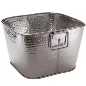 Hot Selling Galvanized Metal Planter Oval Shape With Rope Handles Flowers & Garden Outdoor <b>Container</b> Planter Pot - Product Image 6