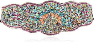 Cinturón Decorativo Ligero de Estilo Bohemio, Bordado a Mano, Diseño Ajustable para la Cintura, Bordado de Flores/Estilo Moderno - Product Image 6