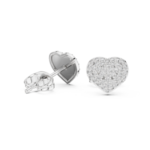 Pendiente de moissanita de Oro a la moda, pendiente para chicas adolescentes, pendientes de moissanita de herradura de Plata de Ley 925 para mujer - Product Image 4