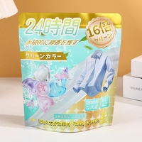 Sachet d'emballage écologique personnalisé par le fabricant pour perles de lessive, pochette verticale avec fermeture éclair