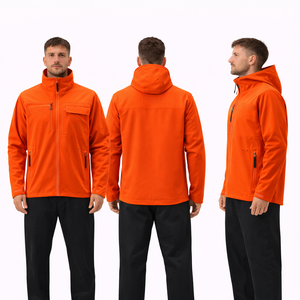Wholesale Men Jacket Hooded Softshell Windproof Waterproof Outdoor Workwear Custom Manufacturer Supplier - Product Image 2