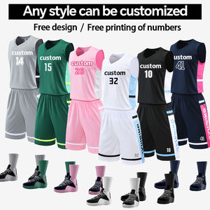 Custom Basketball Uniform <b>Set</b> Adults Plus Size Breathable Summer Jersey Shorts Team Wear - Product Image 1